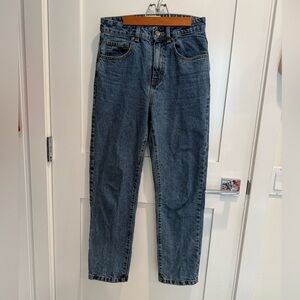 Cotton On Women's Straight Mom Blue Jeans